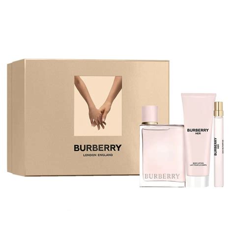 burberry her gift set with lotion|burberry her body wash.